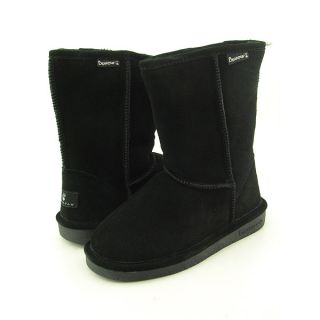 Bearpaw Emma Short Womens Sz 9 Black Boots Snow Shoes