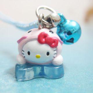   Kitty Pendant Charm with Strap Bell for Mobile Phone HK628 2cm