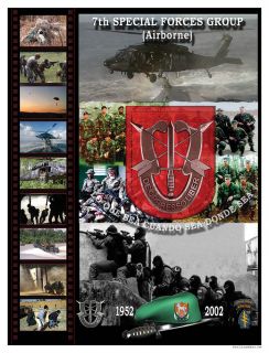 Special Ops Army Green Berets 7th Special Forces Poster