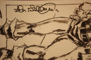 Allen Bellman Golden Age Comic Legend Signed Captain America Print 