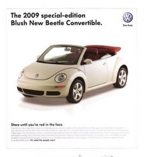 2009 09 VW Beetle Special Edition Convertible Brochure
