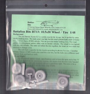 Belcher Battalion Bits 1 48 10 5 x 20 Wheel Tire BT 13