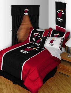 Miami Heat 5pc Queen Bed in A Bag w Comforter
