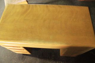 AWESOME MIDCENTURY MODERN HEYWOOD WAKEFIELD BED & STUDENT DESK 