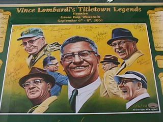 Vince Lombardi Titletown Legends Autograph Auto Green Bay Packers 68 