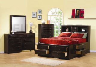 New Chest Bed Set Complete California King Size Bedroom
