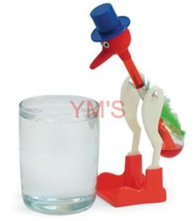 Novelty Glass Drinking Dipping Dippy Bird Einstein Duck