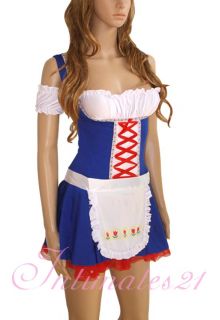 New Wench Swedish Beer Girl Costume Fancy Party Dress Set Carnival 