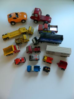 Lot of Tonka Vehicles Assorted Lot Cars Trucks Trailers  