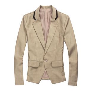   Stylish Casual Slim fit One Button Suit Blazer Coat Jackets L 3XL bei
