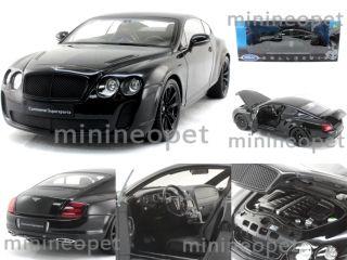 WELLY BENTLEY CONTINENTAL SUPERSPORTS COUPE 1/18 DIECAST BLACK
