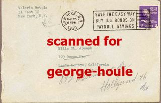 Valerie Bettis Letter Signed 1950 Rita Hayworth Salome
