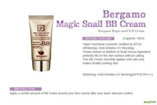 Karmart Bergamo Magic Snail B B Cream Anti Wrinkle Care UV Coating SPF 
