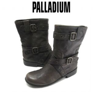 New Palladium Bellingham Womens Boots Brown s 9 mid calf biker 