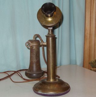 American Bell Telephone Brass Candlestick Phone