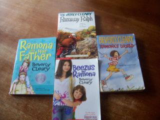 SMALL LOT OF FOUR BEVERLY CLEARY PAPERBACK NOVELS   RAMONA AND RALPH 