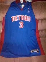 NBA Reebok Detroit Pistons 3 Ben Wallace Jersey 4XL