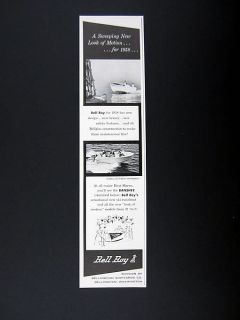 Bellingham Shipyards Bell Boy Runabout Power Boats 1958 Print Ad 