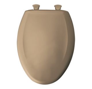 Bemis Sand Elongated Closed Front Toilet Seat with Cover