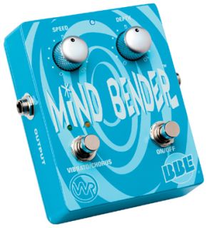 The Mind Bender is a dual mode vibrato/chorus that utilizes a BBD 