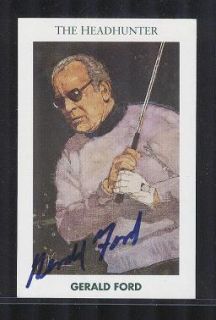 President Gerald Ford Signed Limited Edition Golf Card
