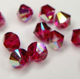 40pcs Bicone 4mm Crystal Beads 5301 5328 Use Swarovski Elements AB 