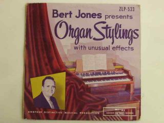 Bert Jones Organ Stylings with Unusual Instruments