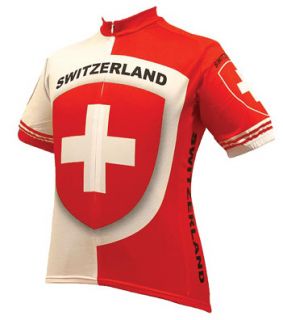 Switzerland Cycling Jersey Large L LG Mens Bicycle New