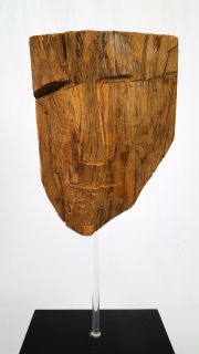 Russian American Artist Ben Shahn 1898 1969 Wood Sculpture of Head 