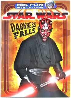 Star Wars Darth Maul Darkness Falls Big Fun Coloring Book