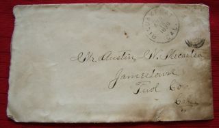 Rare   1899   Envelope   Big Oak Flat   Chinese Camp   Jamestown Cal 