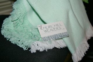 Churchill Weavers Berea KY 100 Cotton Baby Blanket Afghan New