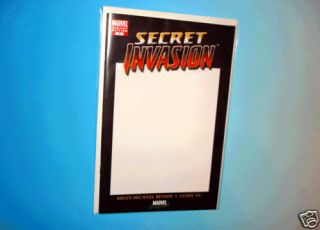   Blank Variant Sketch Cover Marvel Comics Brian Michael Bendis