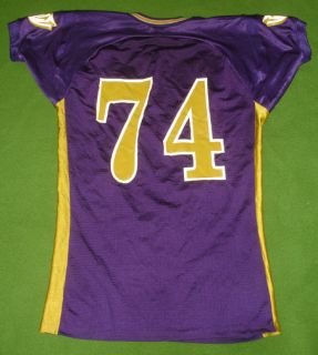 Benedict College Tigers Game Used Football Jersey 74 Columbia SC L K 