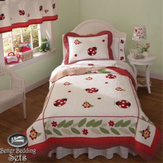   Ladybug Quilt Cotton Bedding Bed Set for Twin Full Queen Size