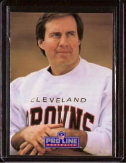 Bill Belichick Browns Patriots Coach 1991 Pro Line RC