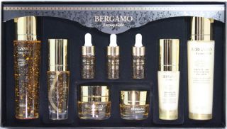 Bergamo Luxury Gold Collagen Skin Care System Anti Aging Special Gift 