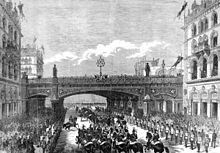 1869 Queen Victoria Great Britain Holborn Valley & Blackfriars Bridge 