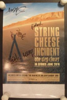 String Cheese Incident Sci Signed Autograph COA Original Promo Poster 