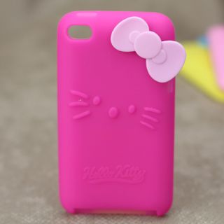   Hello Kitty Soft Silicone Back Case Cover for iPod Touch 4 4G