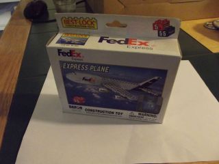 2006 Best Lock Construction Toys FedEx Express Plane