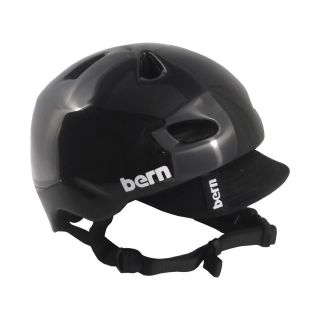 BERN BRENTWOOD Summer Helmet Gloss Black with Visor MEDIUM Skate Bike 