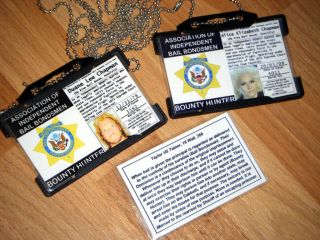   Dog The Bounty Hunter and Beth Chapman ID Card Badges Sets