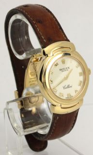 Ladies Rolex Cellini 18K Yellow Gold Swiss Watch 6621 Box Warranty 26 