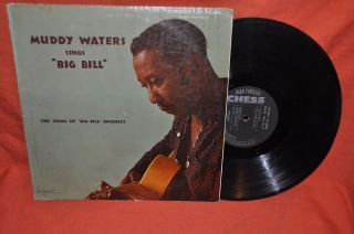 Muddy Waters Sings Big Bill Broonzy LP Chess LP 1444 Mono Black Label 