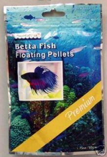 Betta Fish Food Floating Pellets Aquarium 1 75 oz Pet