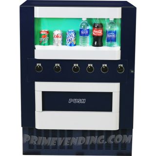   Machine Vends Can Bottle Water Energy Drink Beverages Compact