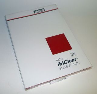 Ibico Ibiclear Transparent Red Binding Covers A4 0 2mmThick Pack of 
