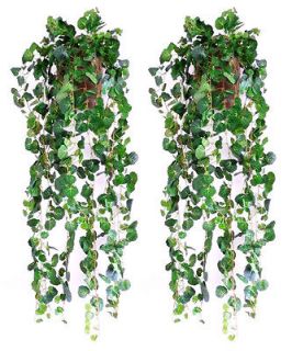   90cm) Begonia Leaf Bush Artificial Hanging Plant Basket Garland Vine