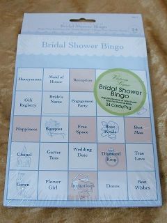 New Fun Wedding Bridal Shower Bingo Game Cards for 24 Guests